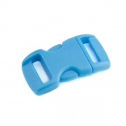 Steckschnalle 10 mm gebogen hellblau