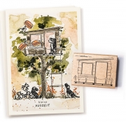 Stempel Haus 16 Holzhtte Baumhaus Strandhaus
