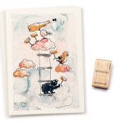 Stempel Strickleiter