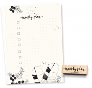 Stempel weekly plan - bullet journal