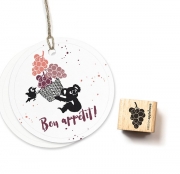 Stempel Weintraube 2 - dunkel