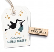 Stempel Willkommen kleiner Mensch