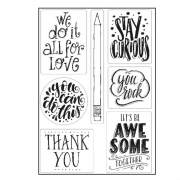Paperfuel Clear Stamp A5 Quotes