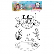 Studio Light Clear stamp A5 Deep sea diving So-Fish-Ticated nr.12