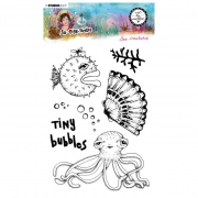 Studio Light Clear stamp A5 Sea creatures So-Fish-Ticated nr.13