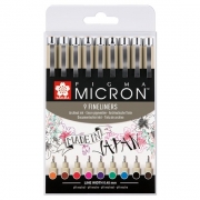 Sakura Pigma Micron 05 Set mit 9 Farben