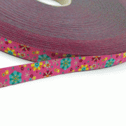 Webband Mandalablumen, pink 12mm