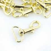 Bolzenkarabiner 20mm gold (vermessingt)