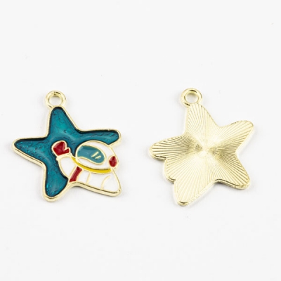 Anhänger Stern Astronaut 20 x 22 mm