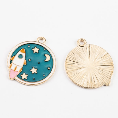 Anhänger Rakete 25 x 29 mm