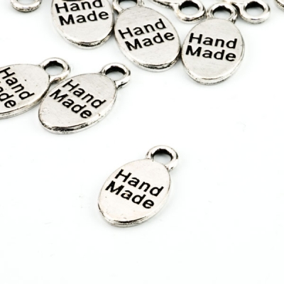Anhänger Handmade silber 8 x 15 mm