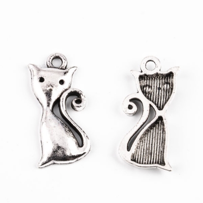 Anhänger Katze 12 x 25 mm