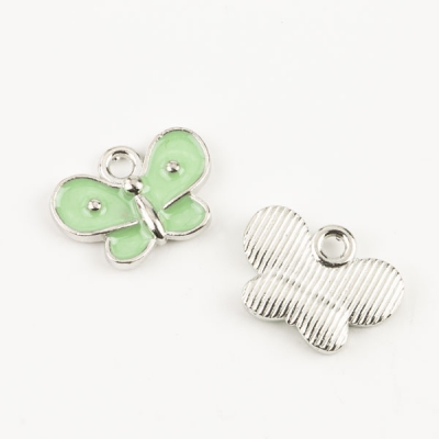Anhänger Schmetterling mint 16 x 11 mm