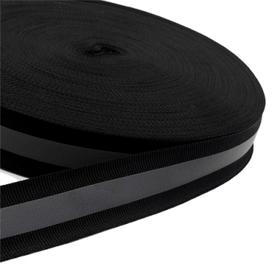 Reflektorband schwarz 25mm