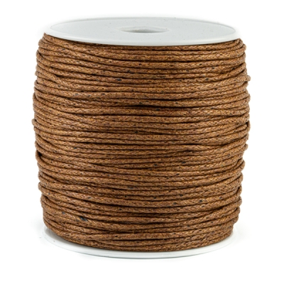 Baumwollkordel gewachst 1,5mm hellbraun