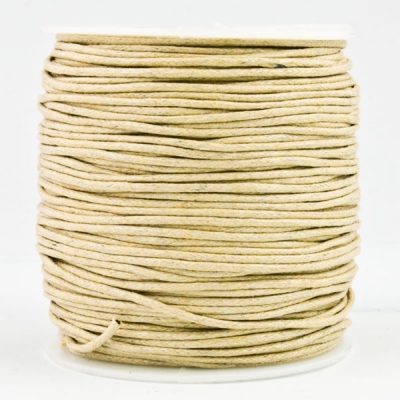 Baumwollkordel gewachst 1,5mm beige