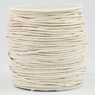 Baumwollkordel gewachst 1,5mm natur