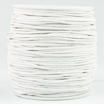 Baumwollkordel gewachst 1,5mm weiß