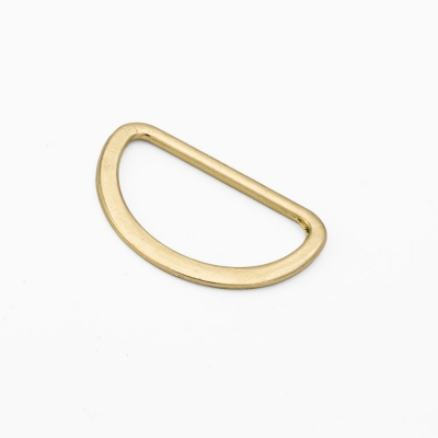 D-Ring 30mm flach gold hell