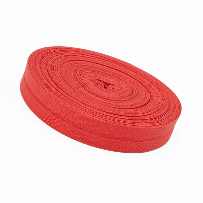 Schrägband rot-orange aus Baumwolle 20mm