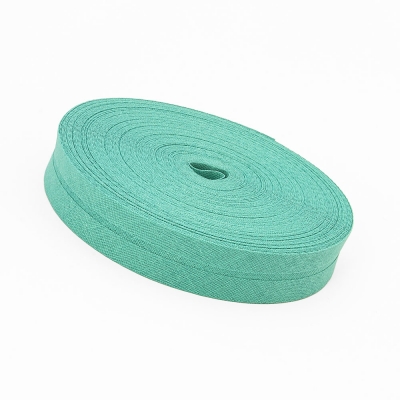 Schrägband seegrün aus Baumwolle 20mm