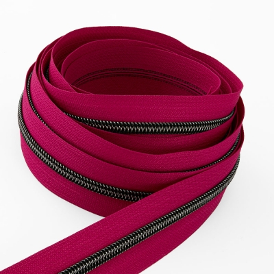 Metallisierter Endlosreißverschluss onyx P10 - 6,5mm pink