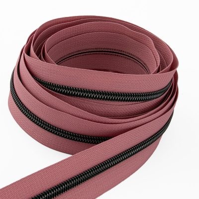 Metallisierter Endlosreißverschluss onyx P10 - 6,5mm altrosa