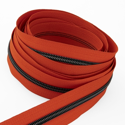 Metallisierter Endlosreißverschluss onyx P10 - 6,5mm orange rost