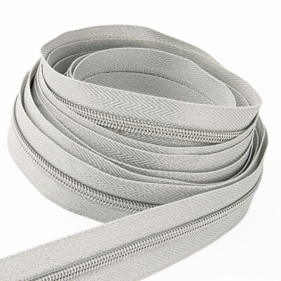 Metallisierter Endlosreißverschluss silber P10 - 6,5mm silber lurex