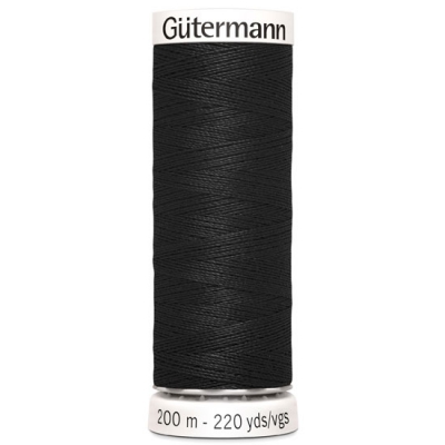 Gütermann Allesnäher 200m schwarz Farbe 000