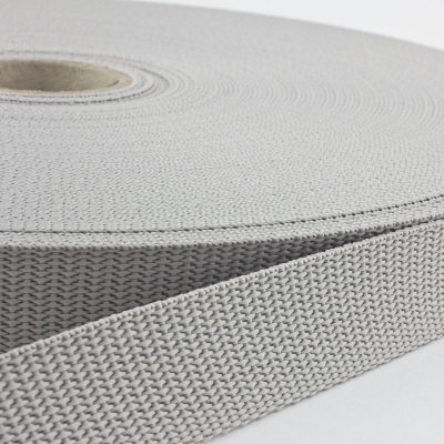 50m Gurtband 15mm Made in Germany hellgrau