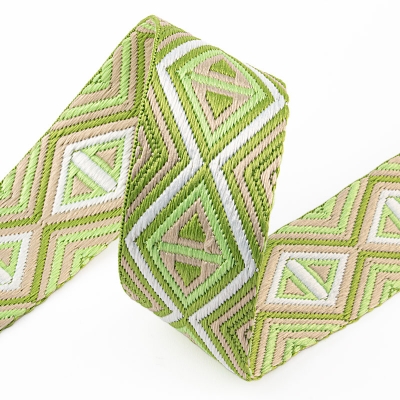 Gurtband 38mm Raute hellgrün