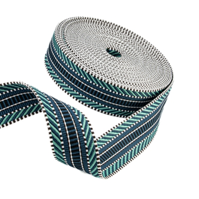 Gurtband 38mm Ethno blau trkis