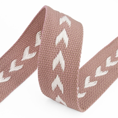 Gurtband Polyester 38mm chevron altrosa