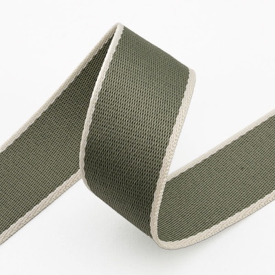 Gurtband Polyester-Baumwolle 38mm salbei creme