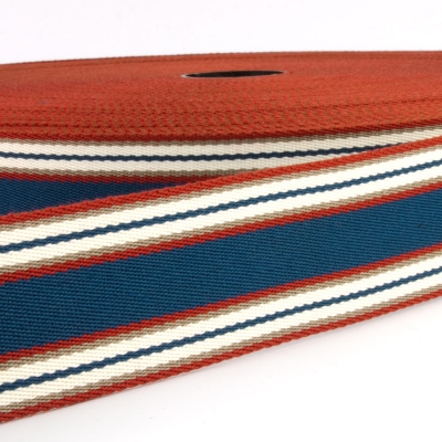 Taschengurt Gürtelband premium 40mm blau rot beige