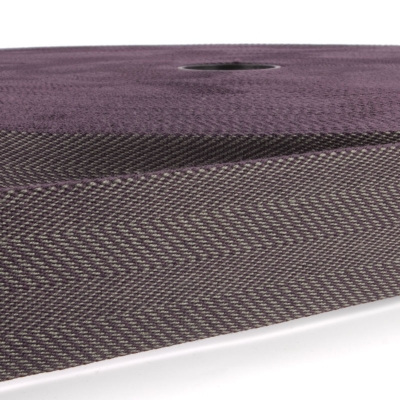 Taschengurt Gürtelband premium 40mm Fischgrat aubergine/aubergine uni