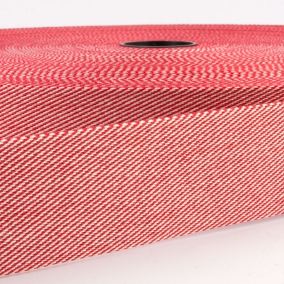 Taschengurt Gürtelband Streifen rot/rot uni