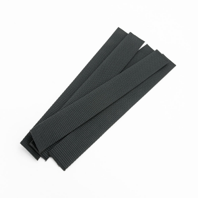 5er Pack Gurtband-Zuschnitt 25cm lang, 30mm breit, dunkelgrau