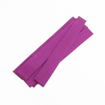 5er Pack Gurtband-Zuschnitt 25cm lang, 30mm breit, violett