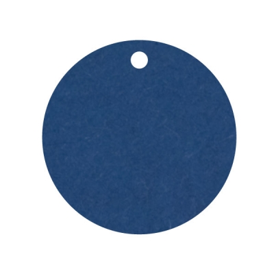 Geschenkanhnger aus Karton Kreis 45 mm dunkelblau