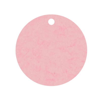 Geschenkanhnger aus Karton Kreis 60 mm rosa