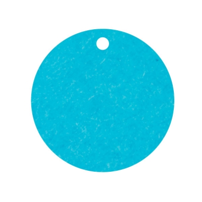 Geschenkanhnger aus Karton Kreis 45 mm himmelblau
