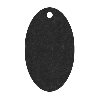 Geschenkanhnger aus Karton oval 32x54 mm schwarz