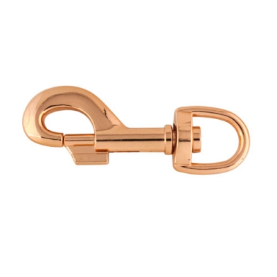Bolzenkarabiner 17mm runder Durchlass rosegold