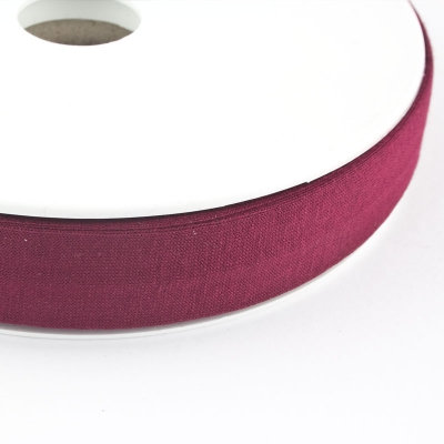 Jersey-Schrgband 20mm bordeaux