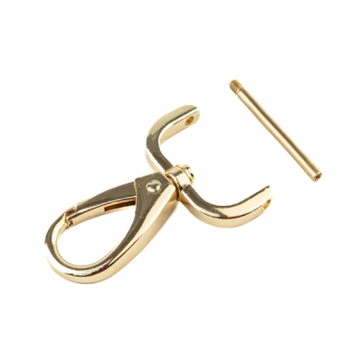 Karabinerhaken 25mm abnehmbar gold