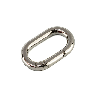Karabiner 35mm oval silber