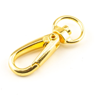 Karabiner 13mm gold