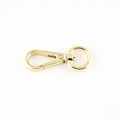 Karabiner 13mm gold hell